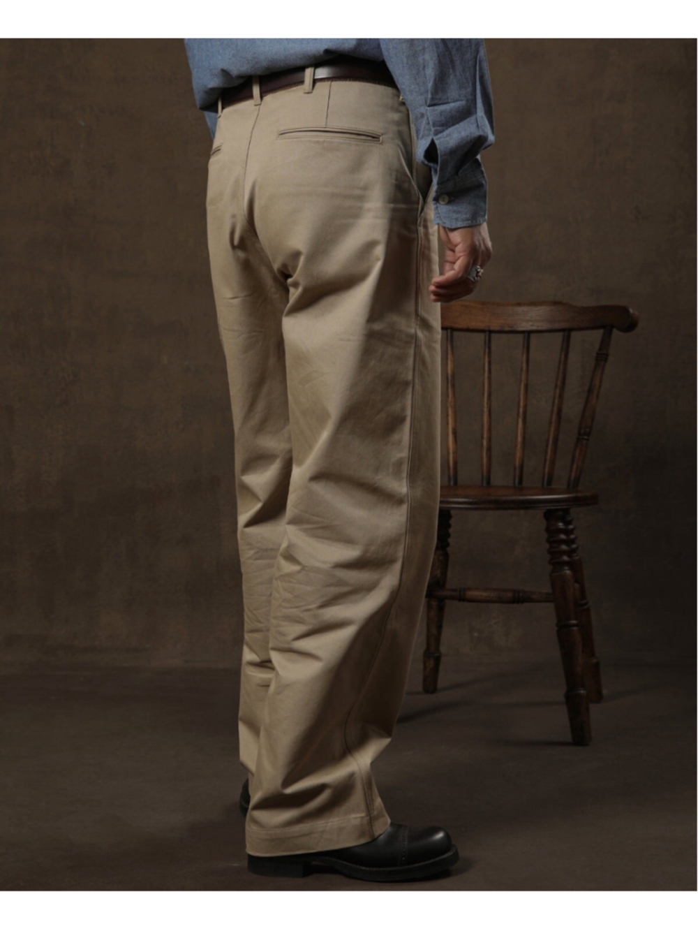 1942 US Army Chino Trousers Bronson Mfg. Co. 29x29 USA SHIPp - Picture 4 of 11